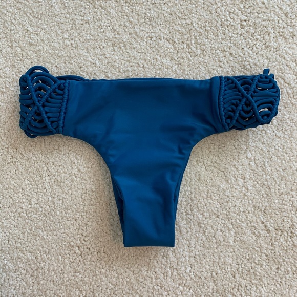 NWOT Mikoh Cayman Blue Bikini Bottoms S - Picture 3 of 6